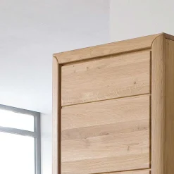 Wohnzimmer Anbauwand Croconia aus Wildeiche Massivholz (dreiteilig)