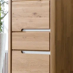 Wohnzimmer Anbauwand Croconia aus Wildeiche Massivholz (dreiteilig)