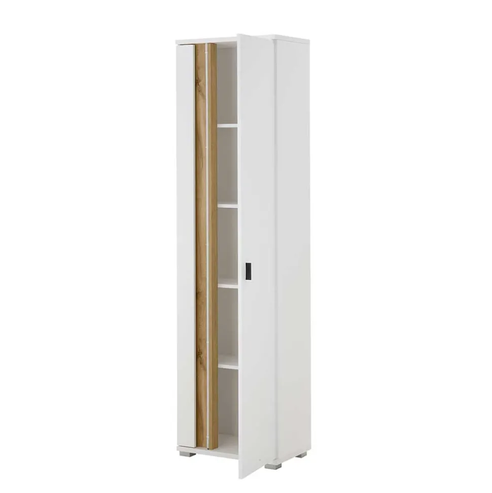 Wohnzimmer Anbauwand mit LED Set - Racelyn (vierteilig)