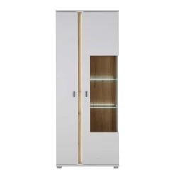 Wohnzimmer Anbauwand mit LED Set - Racelyn (vierteilig)
