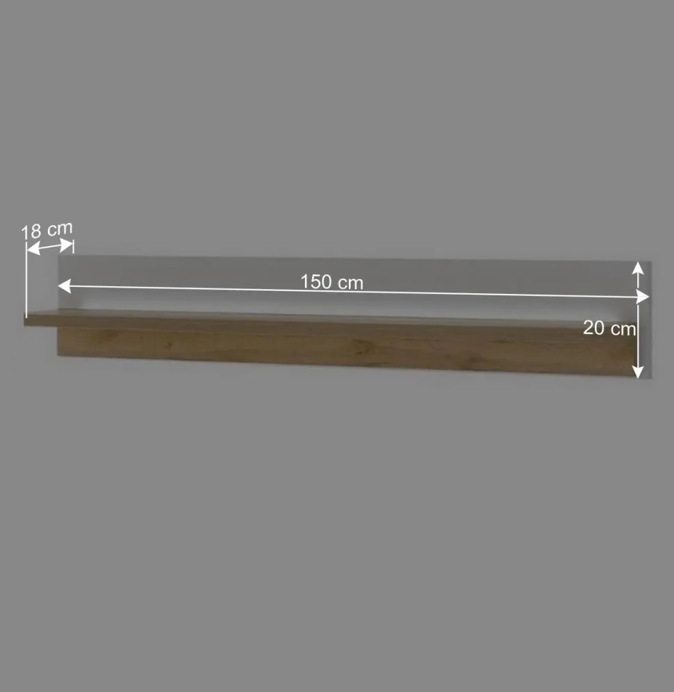 Wohnzimmer Anbauwand mit LED Set - Racelyn (vierteilig)