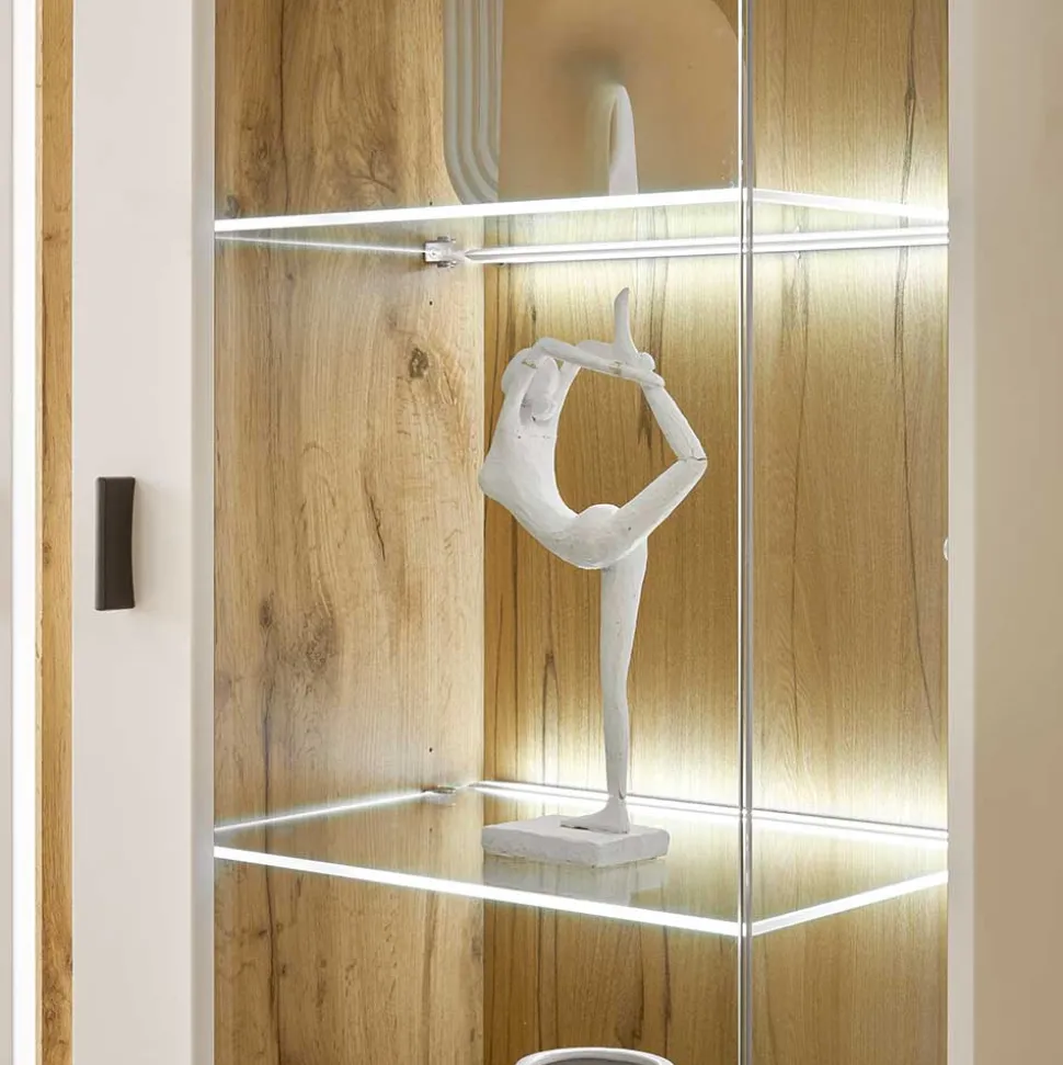Wohnzimmer Anbauwand mit LED Set - Racelyn (vierteilig)