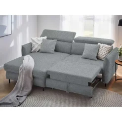 Wohnzimmer Eckcouch mit Schlaffunktion - Haik