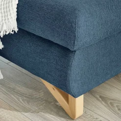Wohnzimmer Ecksofa in Blau - Baonga