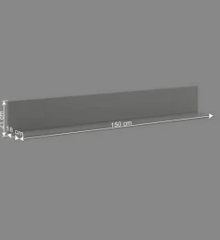 Wohnzimmer Hängeboard in Lichtgrau - Apulco