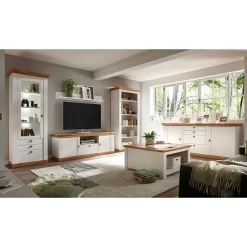 Wohnzimmer Landhausmöbel Set - Diatara (sechsteilig)