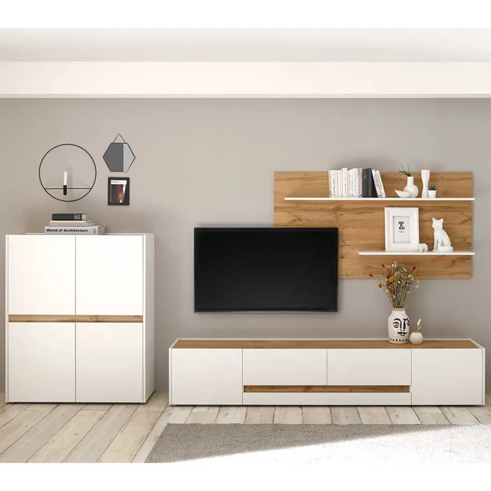 Wohnzimmer Möbelset für Wand TV - Nonessia (dreiteilig)
