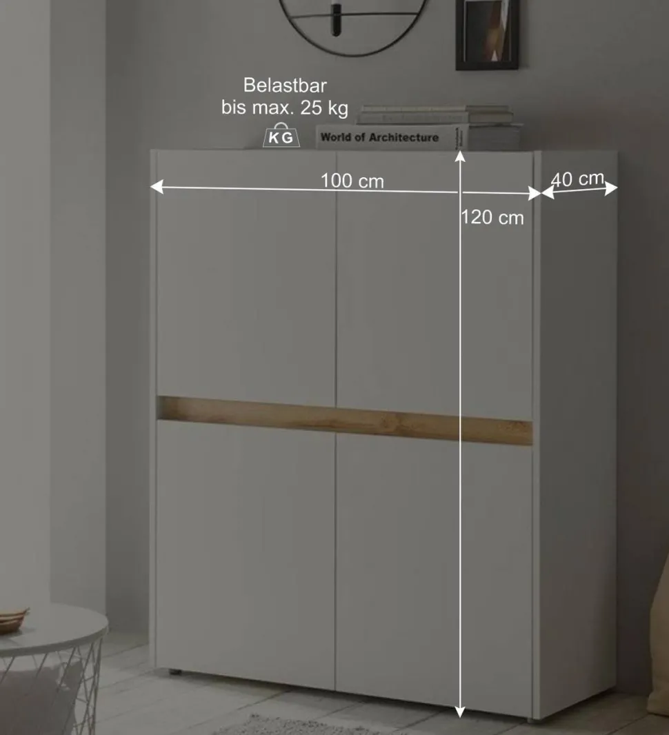 Wohnzimmer Möbelset für Wand TV - Nonessia (dreiteilig)