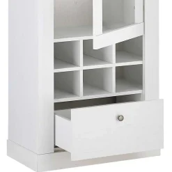 Wohnzimmer Möbelset in weißer Holzoptik Pinie - Liancos (vierteilig)