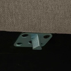 Wohnzimmer Polsterhocker in Taupe - Birte