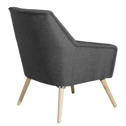 Wohnzimmer Polstersessel in Dunkelgrau - Rubin