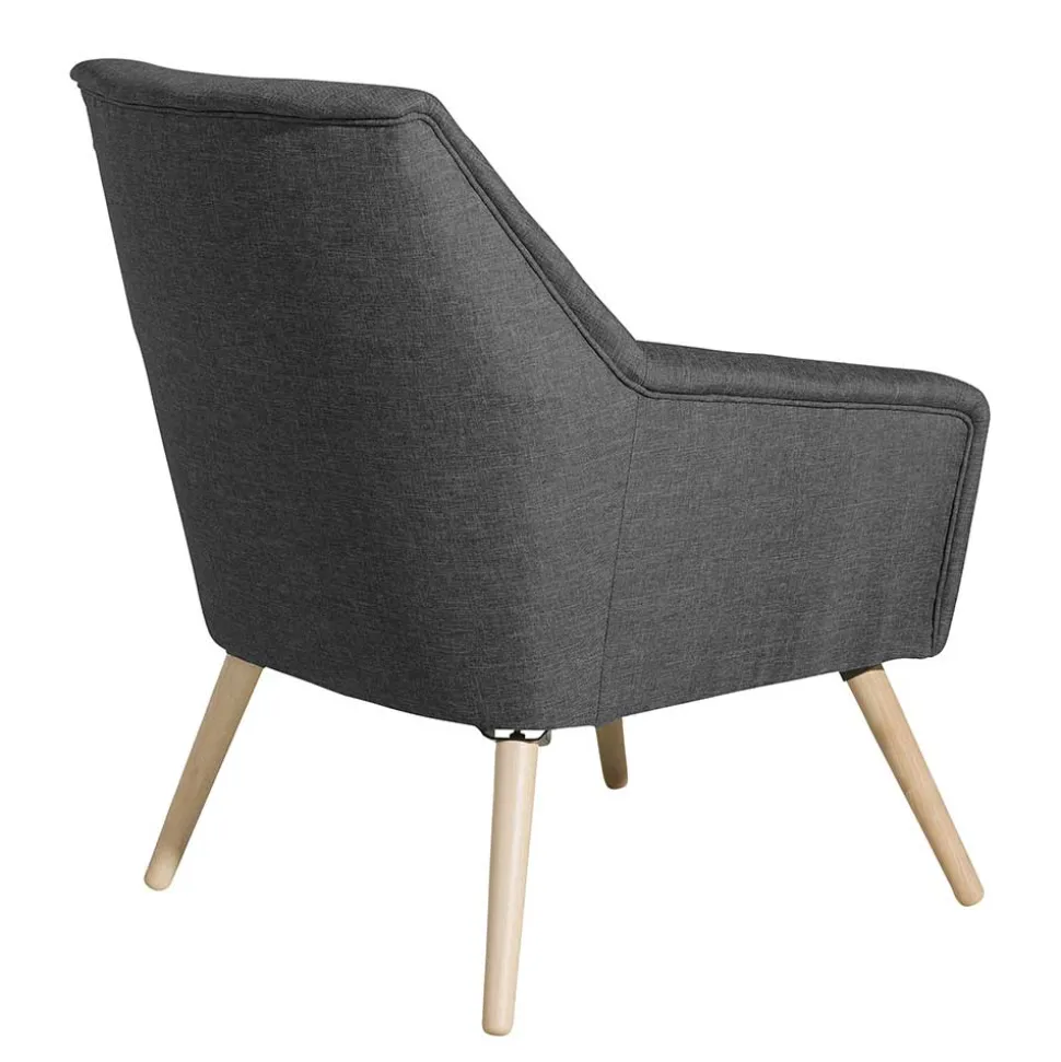 Wohnzimmer Polstersessel in Dunkelgrau - Rubin