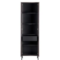 Wohnzimmer Schrank in Esche Dunkel & Schwarz - Eyes