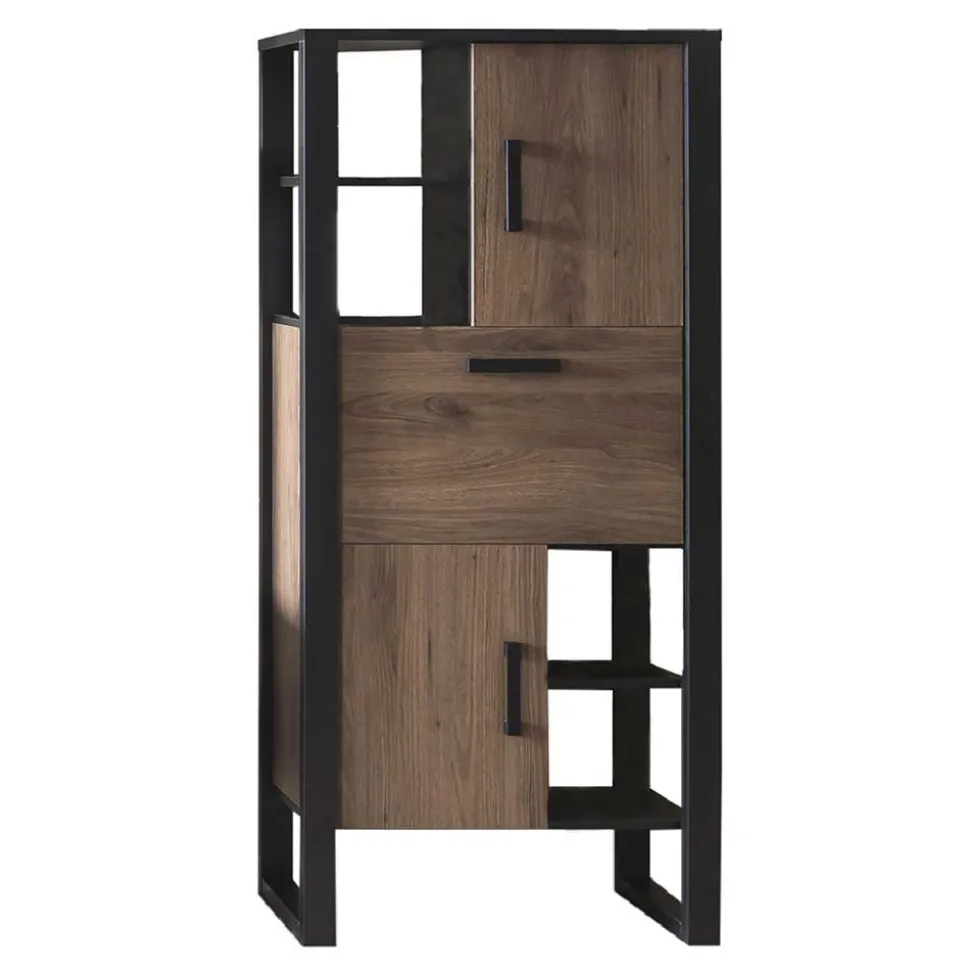 Wohnzimmer Schrank in Nussbaum Optik - Dudleys I