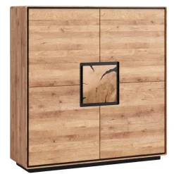 Wohnzimmer Schrank mit Hirnholz Applikation - Shipper