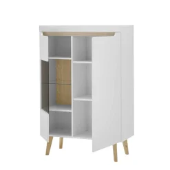 Wohnzimmer Schrankset im Skandi Design - Ginko (vierteilig)