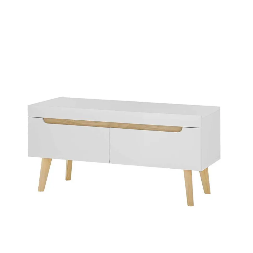 Wohnzimmer Schrankset im Skandi Design - Ginko (vierteilig)