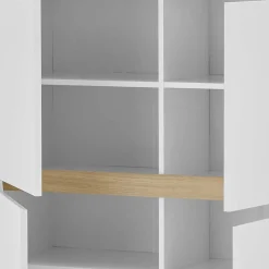 Wohnzimmer Schränke und Wandboard Set - Ginko (vierteilig)