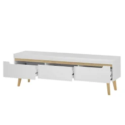 Wohnzimmer Schränke und Wandboard Set - Ginko (vierteilig)