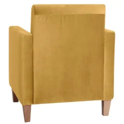 Wohnzimmer Sessel in Gelb und Buche - Salm