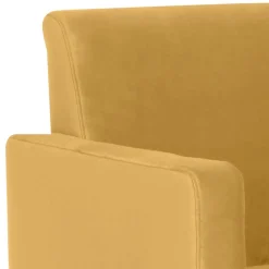 Wohnzimmer Sessel in Gelb und Buche - Salm