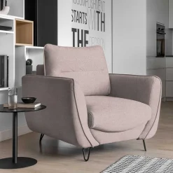 Wohnzimmer Sessel in Hellrosa - Udiessa