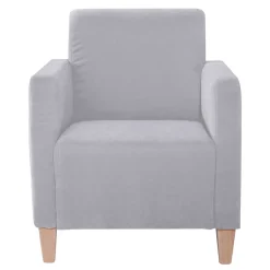 Wohnzimmer Sessel in Silbergrau und Buche - Terasus