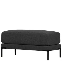 Wohnzimmer Sitzhocker in Dunkelgrau - Marietta
