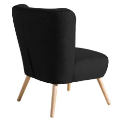 Wohnzimmer Stoffsessel in Schwarz - Adaliz
