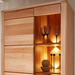 Wohnzimmer TV Anbauwand Möbelset - Amyonta (vierteilig)