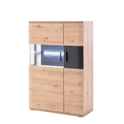 Wohnzimmer Vitrine Highboard zweifarbig - Vecenda