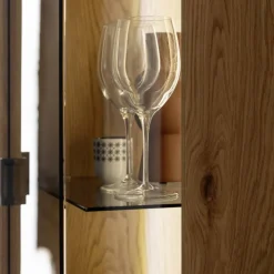 Wohnzimmer Vitrinenschrank in Wildeiche - Dagmy