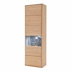 Wohnzimmer Wohnwand Vernella aus Massivholz (vierteilig)