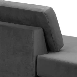 Wohnzimmercouch in Anthrazit Samtvelours - Ronin