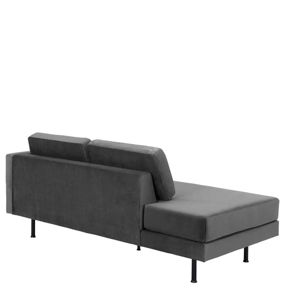 Wohnzimmercouch in Anthrazit Samtvelours - Ronin
