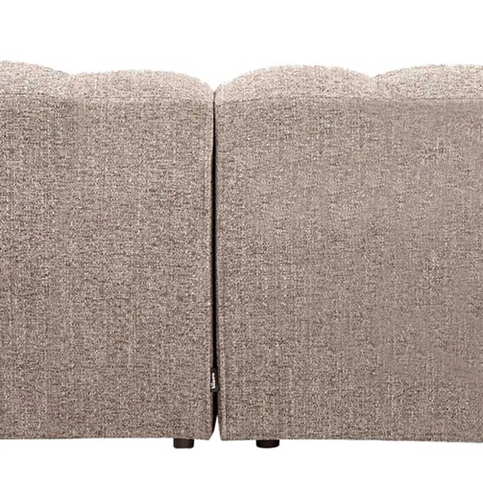 Wohnzimmercouch in Hellbraun Melange - Davio