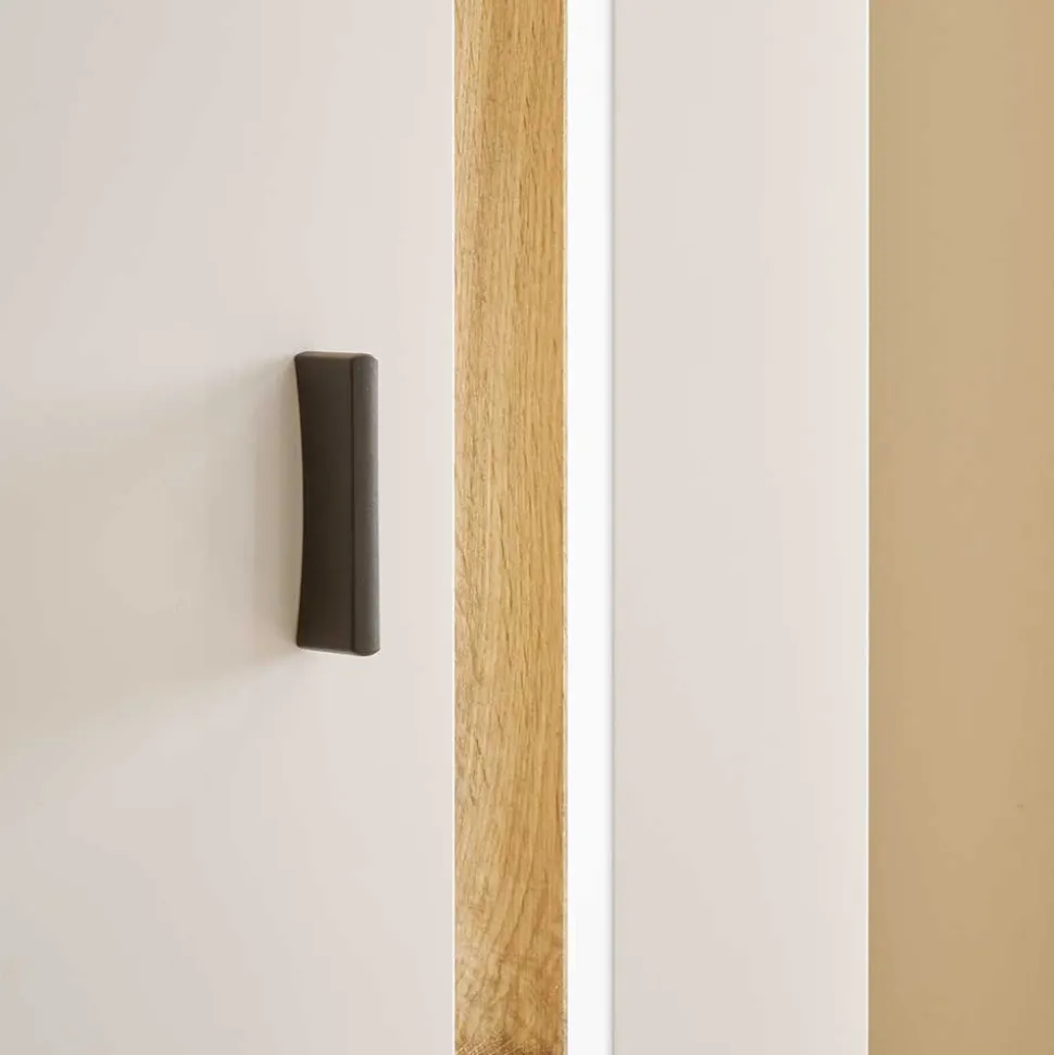 Wohnzimmer-Hochschrank mit LED Beleuchtung - Racelyn