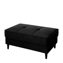 Wohnzimmerhocker mit Truhe in Schwarz - Oktay