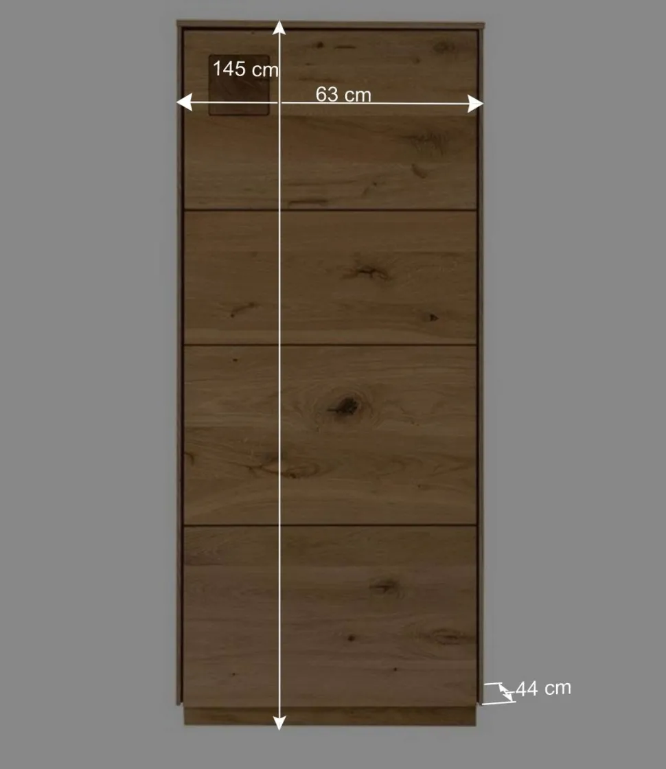 Wohnzimmerschrank aus Wildeiche massiv - Millena
