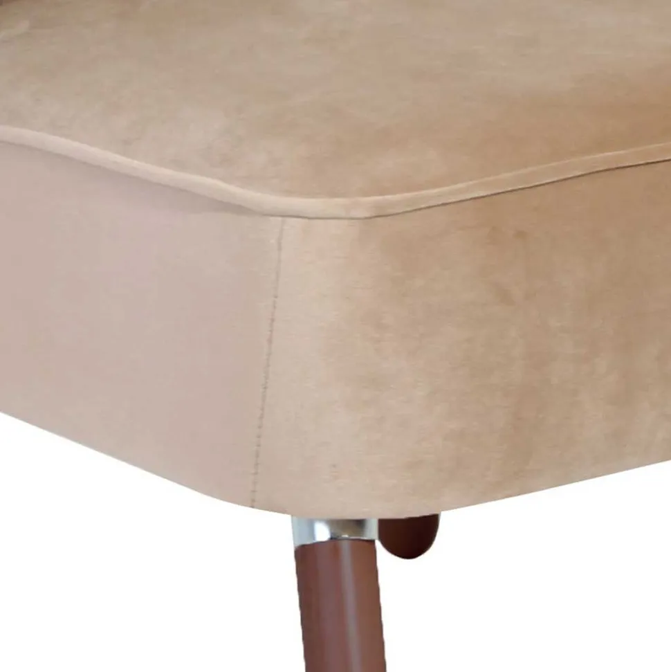 Wohnzimmersessel in Beige und Nussbaum - Boldo