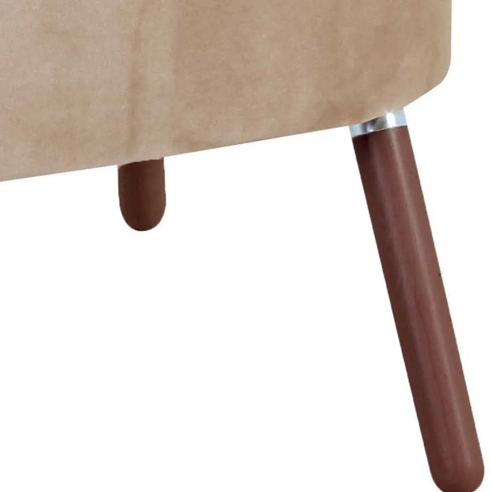 Wohnzimmersessel in Beige und Nussbaum - Boldo