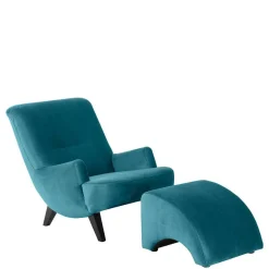 Wohnzimmersessel in Blau und Schwarz - Frunz
