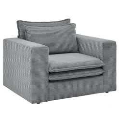 Wohnzimmersessel und Hocker Set - Ruffos (zweiteilig)