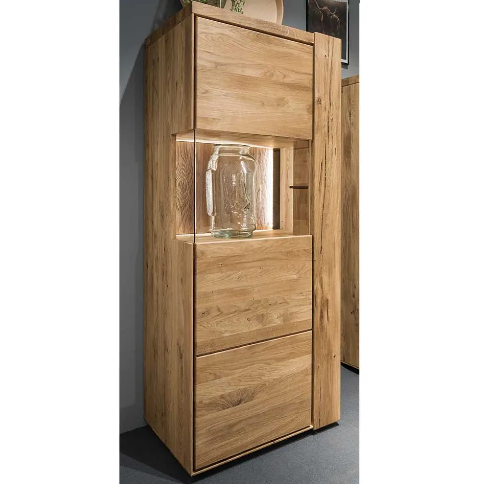 Wohnzimmervitrine aus geöltem Massivholz - Slaraduva