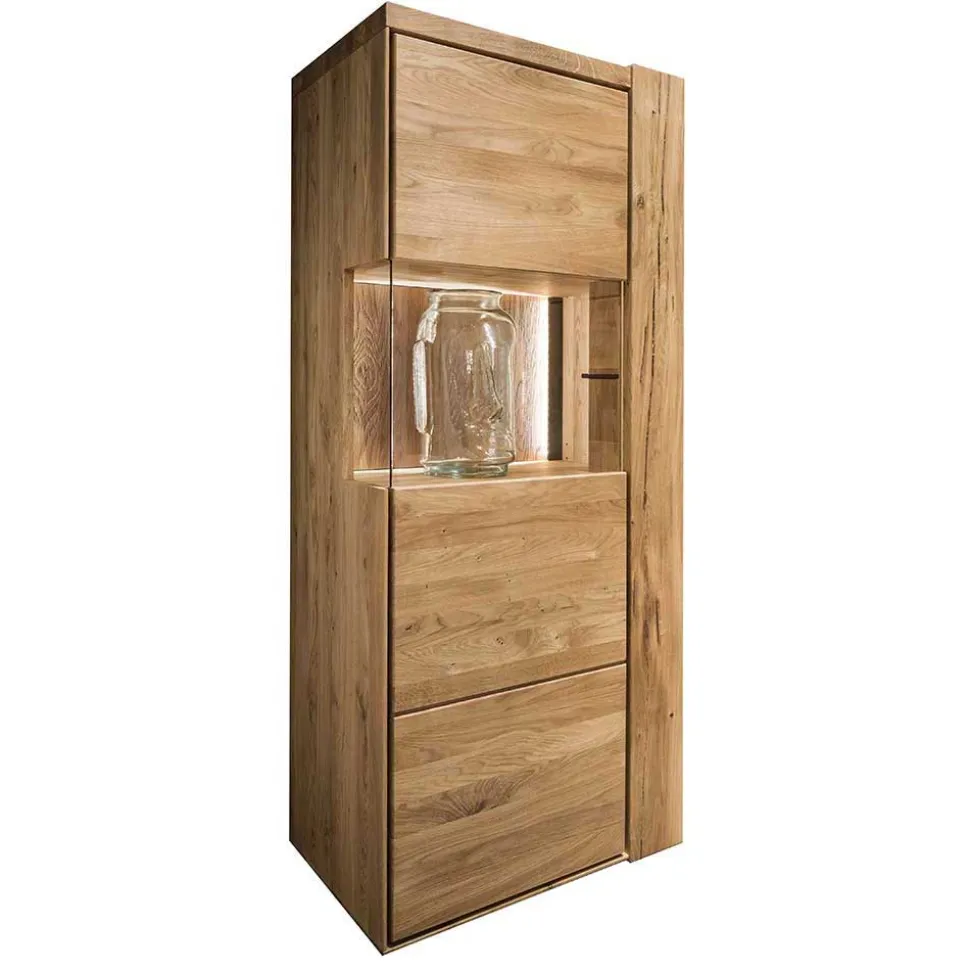 Wohnzimmervitrine aus geöltem Massivholz - Slaraduva