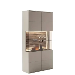 Wohnzimmervitrine in Grau - Teorina