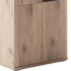 Wohnzimmervitrine in Wildeiche Holzoptik - Comrinaca