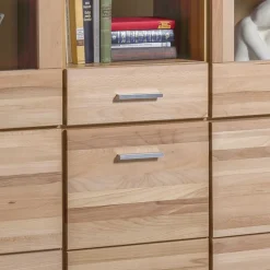 158x140 cm Kernbuche Highboard 5-türig - Uhelia