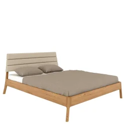 140x200 Designbett aus Wildeiche - Puwa