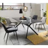 180x90 Essenstisch mit 4 Stühlen - Leggera (fünfteilig)